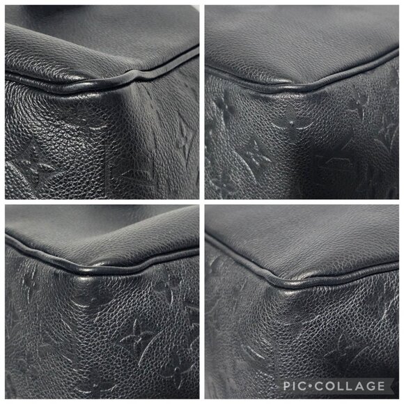 LOUIS VUITTON Empreinte Speedy 30 Black Leather Shoulder Strap Bag Bandouliere - Picture 13 of 16